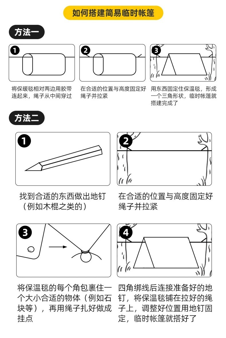 多功能保温毯