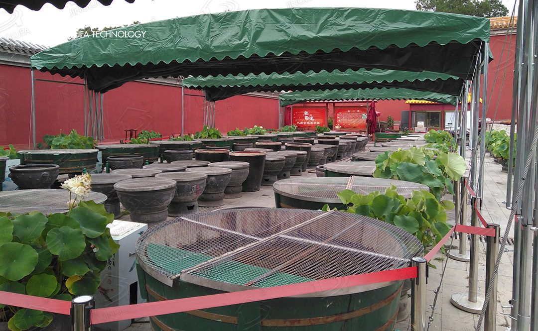 北京故宫绿植养护遮阳棚