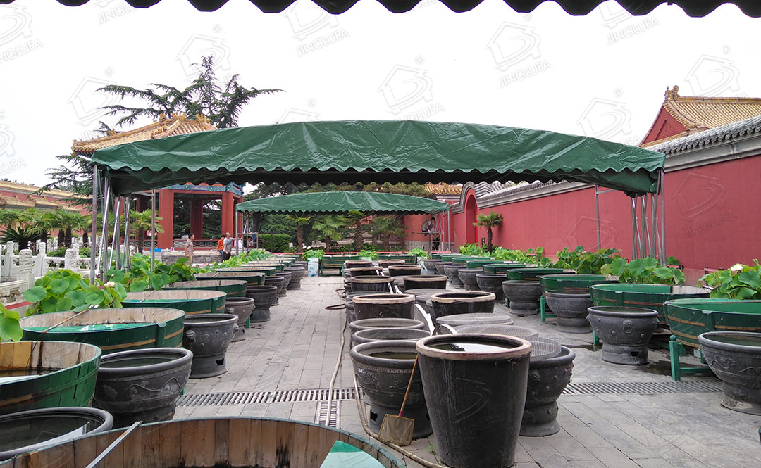 北京故宫绿植养护遮阳棚